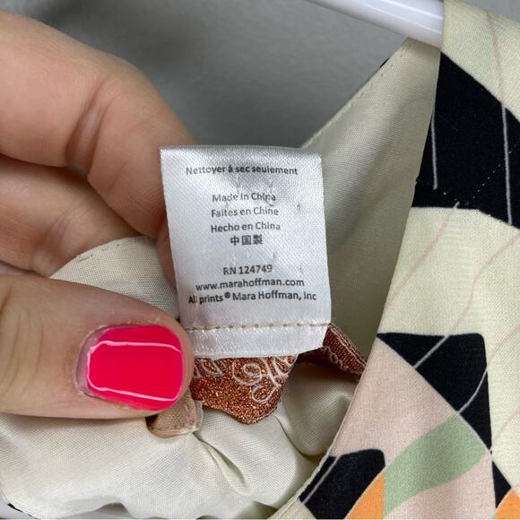 Mara Hoffman Tee Shift Short Sleeve Dress in Kaleidoscope Print Size S - Picture 6 of 7